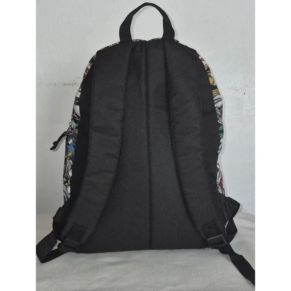 Marvel Avengers Multicolor Comic Character Backpack - White Base